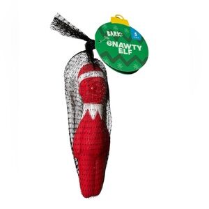 Bark Gnawty Elf Dog Toy - Red